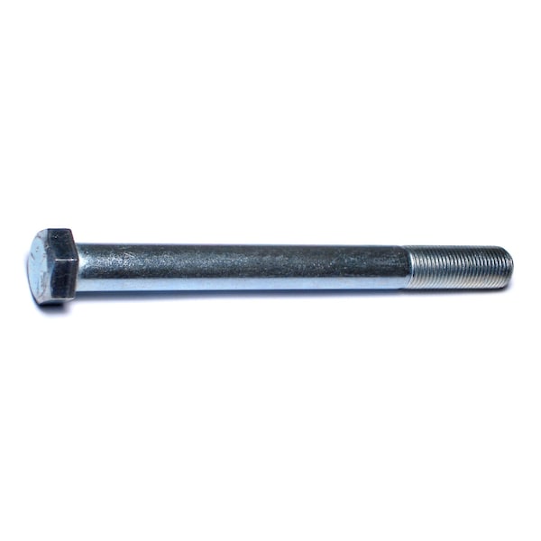 Midwest Fastener Grade 5, 9/16"-18 Hex Head Cap Screw, Zinc Plated Steel, 6 in L, 25 PK 00565 - main